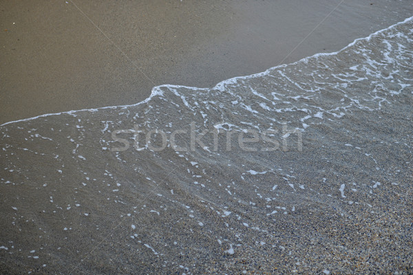Wody morskiej plaża piaszczysta naturalnych plaży tekstury tle Zdjęcia stock © cherezoff