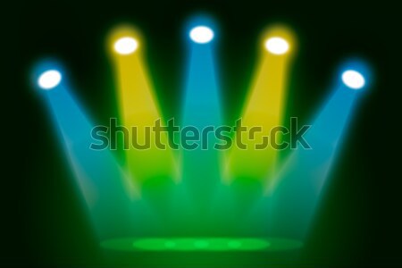 Background in show. Spotlights on smog Stock photo © cherezoff