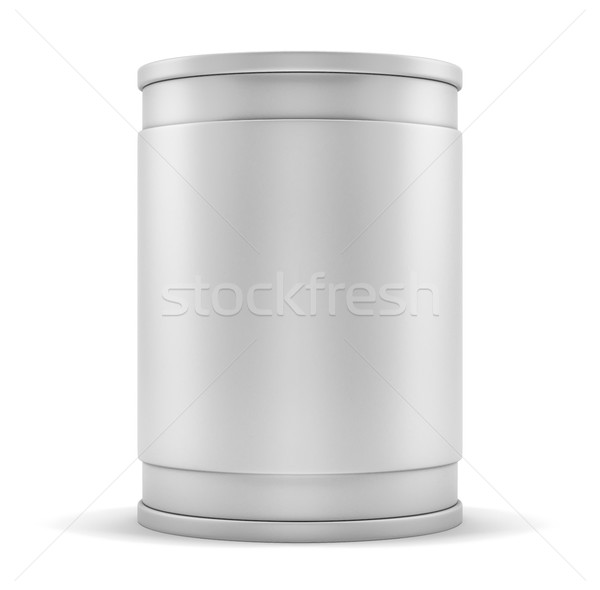 Reclamă cilindru alb ilustrare 3d afaceri birou Imagine de stoc © cherezoff