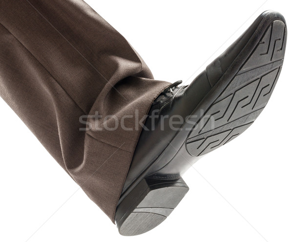 Businessmans foot ready to step down Stock photo © cherezoff