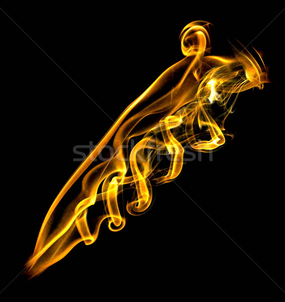 золото огня пламени аннотация кадр черный Сток-фото © cherezoff