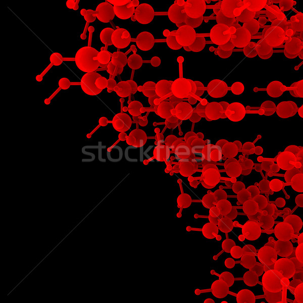 Rot abstrakten dna schwarz Bau medizinischen Stock foto © cherezoff