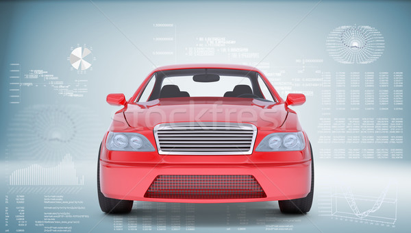 Stock photo: Red car