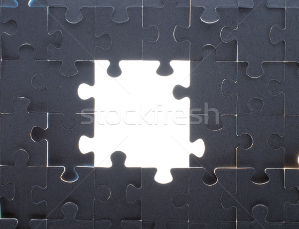 Grey puzzle background with empty space Stock photo © cherezoff