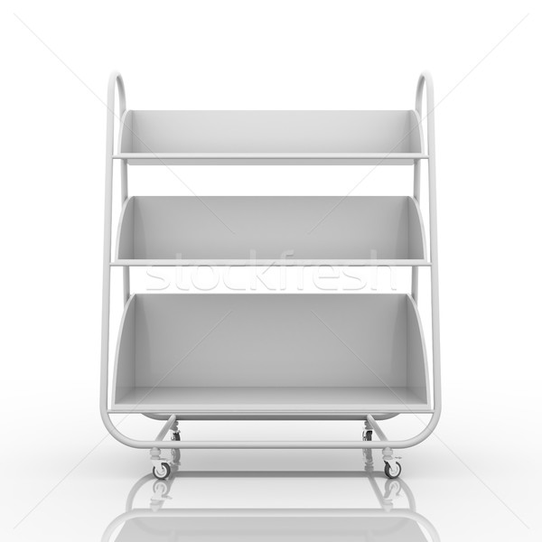 Empty white mobile showcase Stock photo © cherezoff