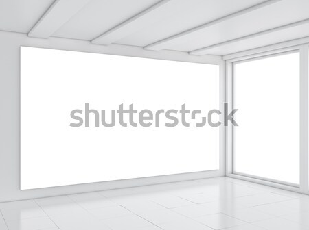 Leer weiß Zimmer Minimalismus Stil 3D-Darstellung Stock foto © cherezoff