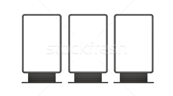 Vertical blank outdoor Lightboxes Stock photo © cherezoff