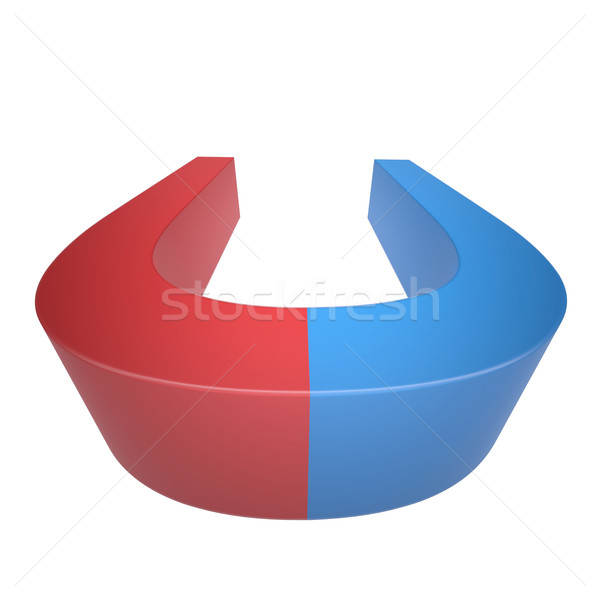 Blue and red magnet Stock photo © cherezoff