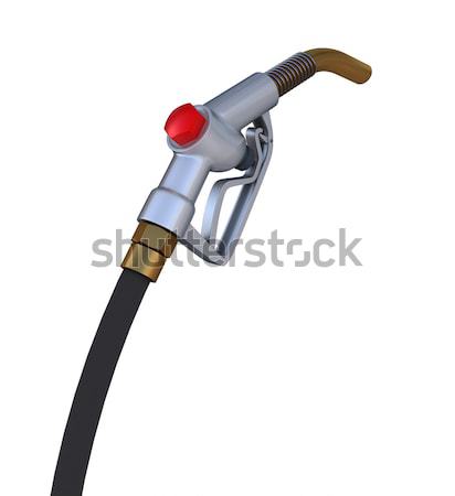 Gasoline dispenser. Front view. Isolated Stock photo © cherezoff
