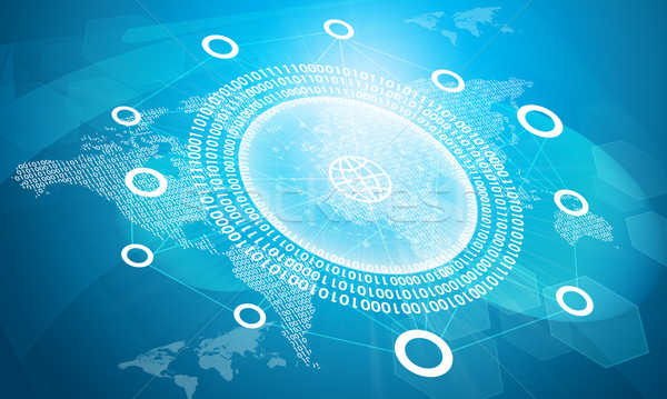 商业照片: 圆· 数字 · 世界地图 · 抽象 · 蓝色