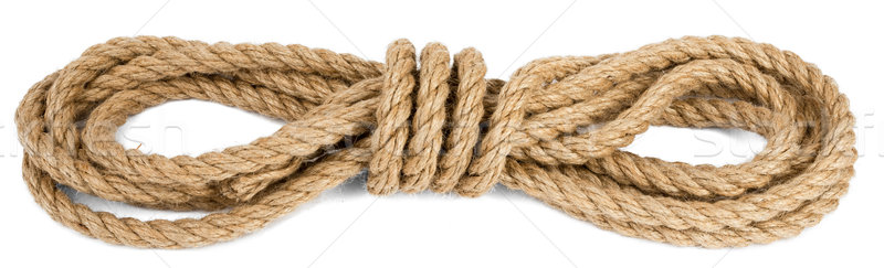 Ship rope isolated on white background Stock photo © cherezoff