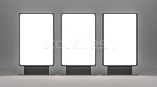 Vertical blank outdoor Lightboxes Stock photo © cherezoff