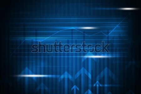 Abstract blue background with graphs Stock photo © cherezoff