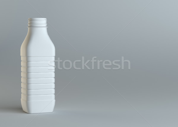 Fehér üres üveg szürke sablon tartalom Stock fotó © cherezoff