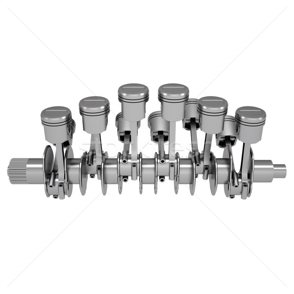 Crankshaft and pistons Stock photo © cherezoff