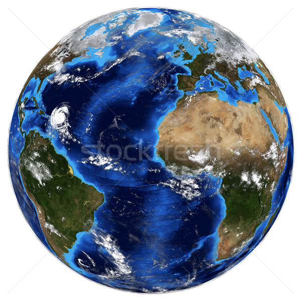Terre image carte mer monde [[stock_photo]] © cherezoff