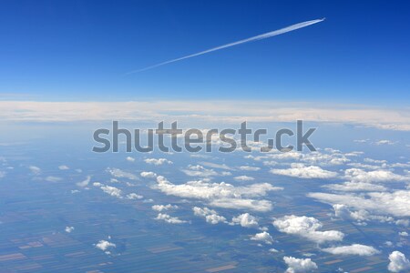 Blue Sky nori top vedere avioane lumina Imagine de stoc © cherezoff