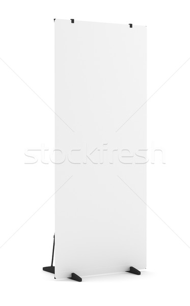 Blank Roll Up Banner Stand Stock photo © cherezoff