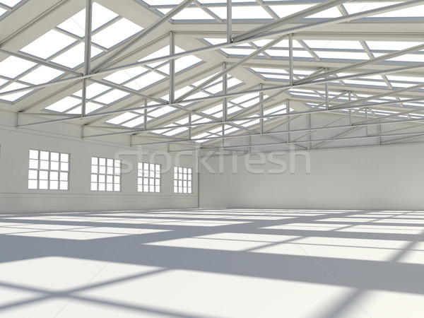 Large modern storehouse with windows Stock photo © cherezoff