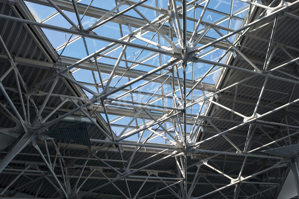 Structural steels with window, close up view Stock photo © cherezoff