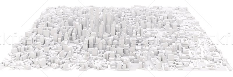 White modern city Stock photo © cherezoff