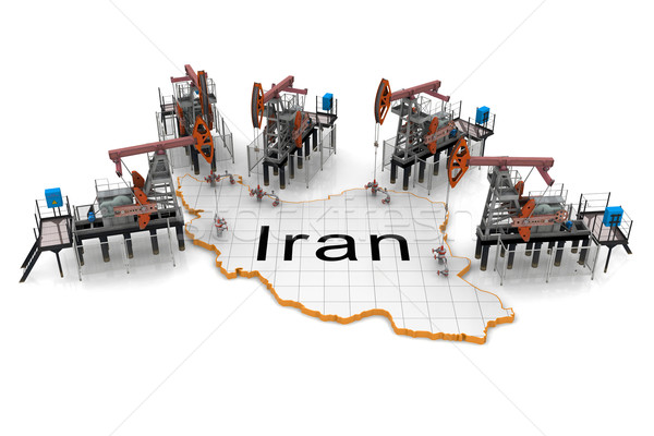 Pétrolières carte Iran monde terre signe [[stock_photo]] © cherezoff