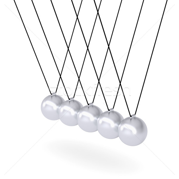 Close up of Newton's cradle Stock photo © cherezoff