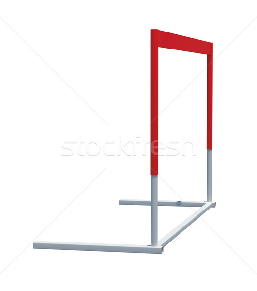 Treadmill barrier on white Stock photo © cherezoff