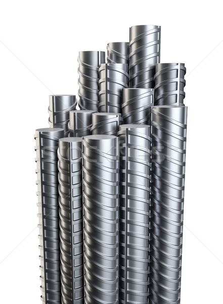 Aço isolado branco metal indústria da construção ilustração 3d Foto stock © cherezoff