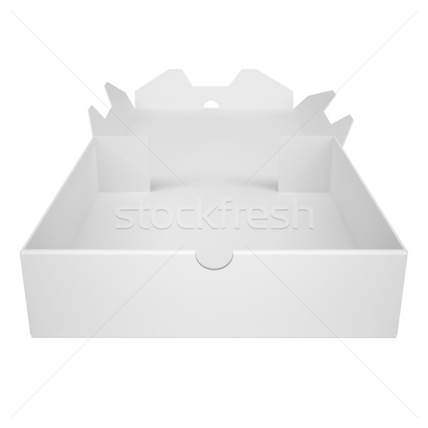 Open a box of pizza is empty Stock photo © cherezoff