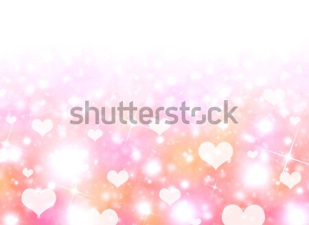 Abstract background of white hearts Stock photo © cherezoff