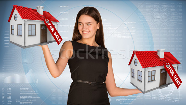 Foto stock: Mujer · de · negocios · manos · negocios · mujer · casa