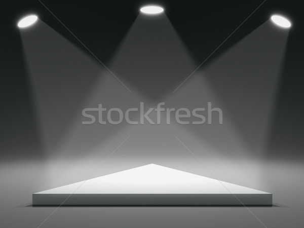 Triángulo forma etapa música luz fondo Foto stock © cherezoff