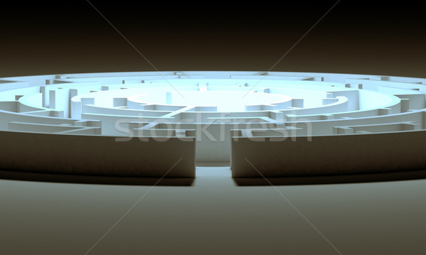 лабиринт свечение способом концепция решения Сток-фото © cherezoff