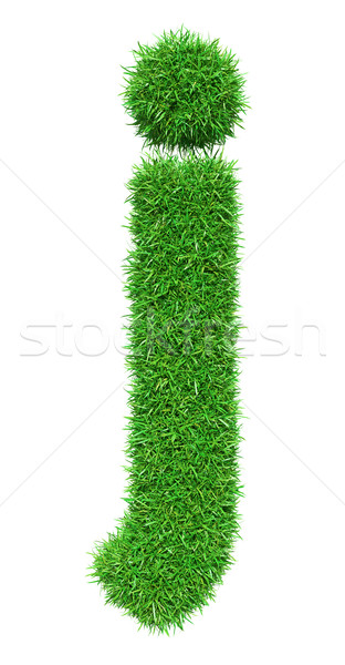 Green Grass Letter J Stock photo © cherezoff