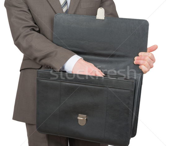 [[stock_photo]]: Affaires · cas · vue · isolé