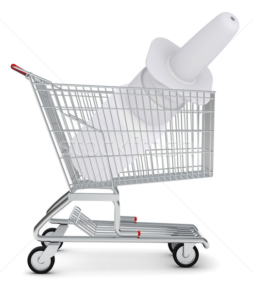 Nasal spray in shopping cart Stock photo © cherezoff