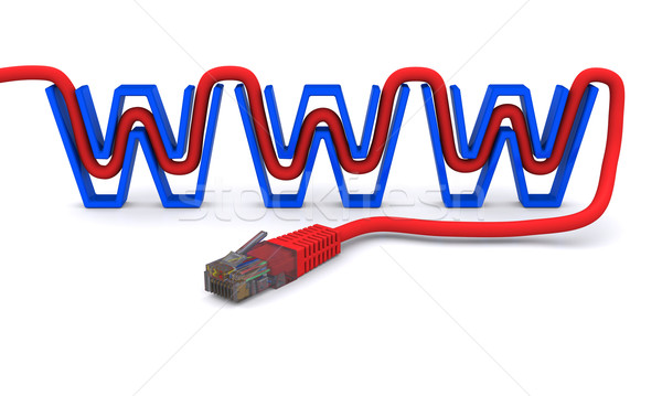 network cable twist letters WWW Stock photo © cherezoff