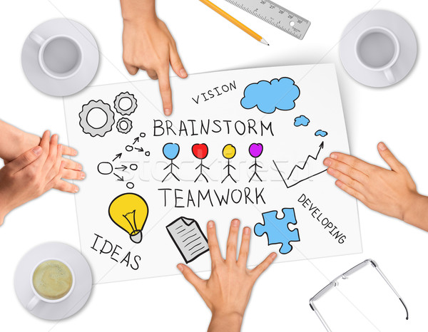 Collage expressing concept of creative ideas Stock photo © cherezoff
