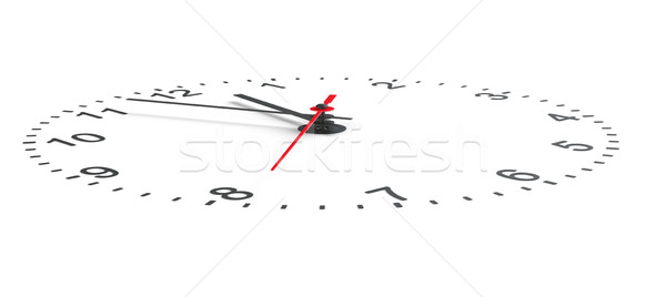 Clock face perspective view. Isolated Stock photo © cherezoff