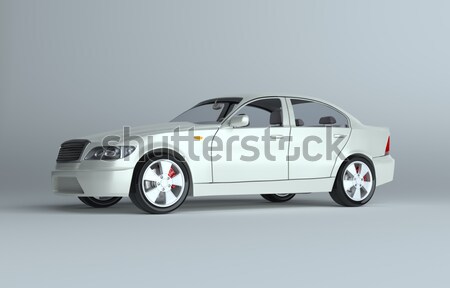 синий небольшой автомобилей кодовый замок 3d визуализации серый Сток-фото © cherezoff