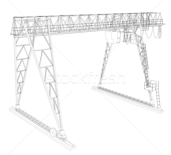 Gantry bridge crane  Stock photo © cherezoff