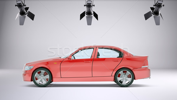 Stock photo: Red car