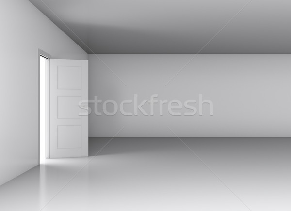 Foto stock: Puerta · brillante · luz · vacío · blanco