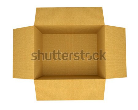 Open corrugated cardboard box Stock photo © cherezoff