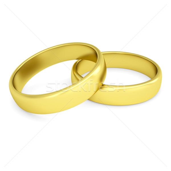 Two gold wedding rings Stock photo © cherezoff