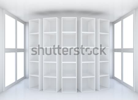 空っぽ 展示 インテリア ショールーム 窓 ストックフォト © cherezoff