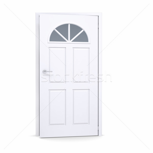 White door slightly open Stock photo © cherezoff