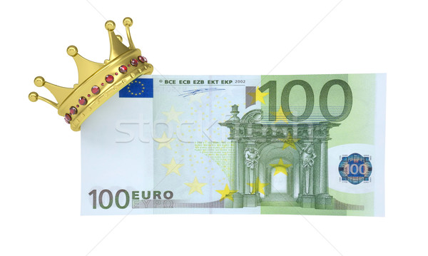 One hundred euro with the crown Stock photo © cherezoff