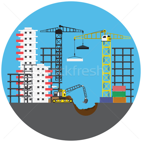 Construction project, vector Stock photo © cherezoff